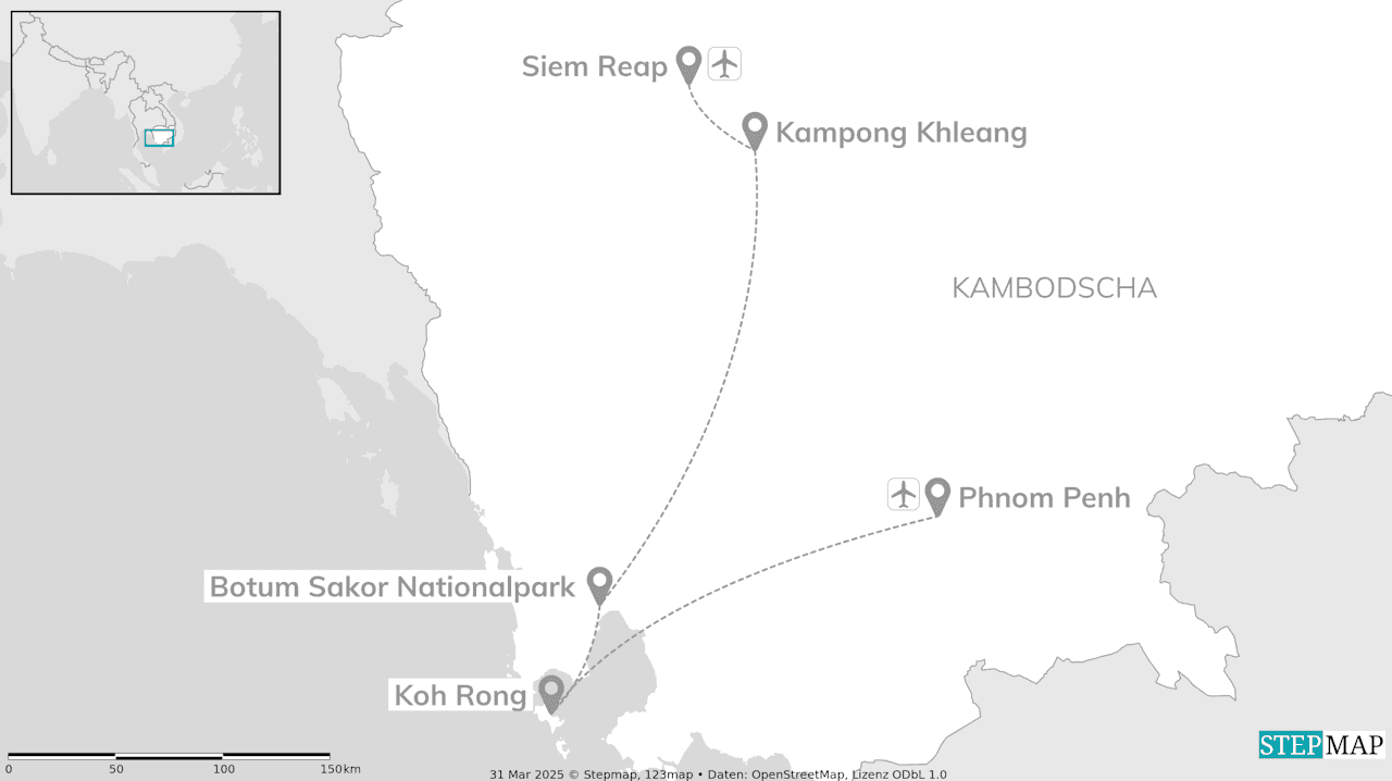 Kambodscha Intense: Floating Village & Jungle Experience