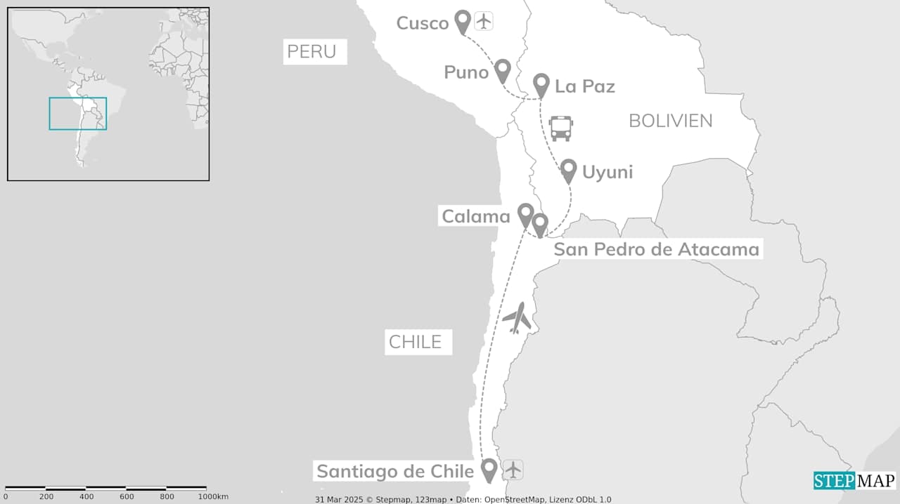 Chile, Bolivien & Peru: Uyuni meets Mighty Machu Picchu