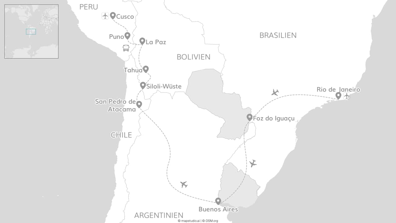 All Around South America: Von Salzwüste zu Macchu Picchu!